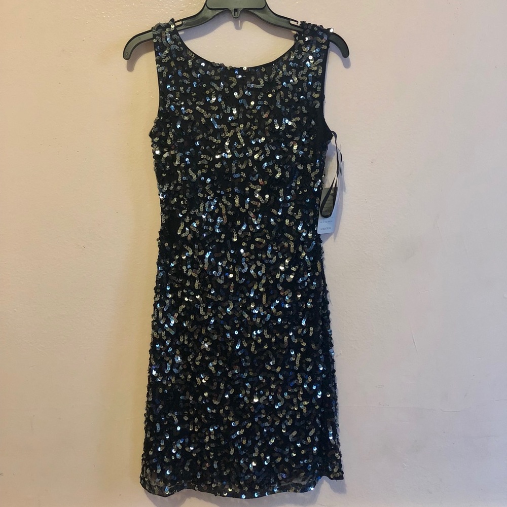Pisarro nights sequin cocktail party dress